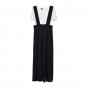 Hot Women Chiffon Flared Skirt With Suspenders Braces Pastel Elastic Waist Solid Skirts B3