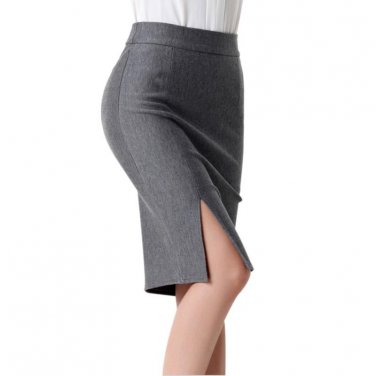 Open Fork Lady Skirts New Women Skirt  High Waist Work Sexy Office Slim Pencil Skirt Female