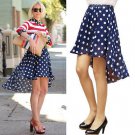 New Women Vintage Party High Waist Plain Skater Pleated Skirt Chiffon Mini Skirts