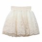 Korean Style New Full Lace Embroidery Tulle Mini Skirts Fashion Woman Skirts Pleated Skirt