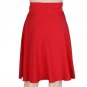 Vintage Women Stretch High Waist Skater Flared Pleated Swing Long Skirt red and black Super Classic