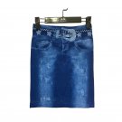 2017 Women Summer Imitation denim skirt casual Elegant Sexy High Waist Bodycon Pencil Skirts Lady El