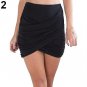 Women\'s Fashion Sexy Lsdy Stretch Draped Wrap Bodycon Party Club Wear Mini Skirt