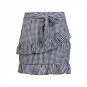 Vintage Women Ladies Skirts Plaid Stretch High Waist Skater Flared Pleated Swing Skirt Women
