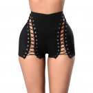 Hollow Out Sexy Pencil Skirt Split Short Skirt With Ropes European and American Style High Waist Ski