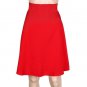 2018 Vintage Women Stretch High Waist Skater Flared Pleated Swing Long Skirts Solid Casual Jupe Vint