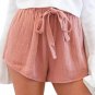 Womens Summer Shorts Loose Solid Bandage Shorts Skirts Casual Slim Fashion Short Feminino