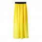 Women Double Layer Chiffon Long Elastic Waist Maxi Skirt Pleated skirts