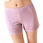 Woman Summer Safety Short Pants Breathable Shorts For Under Skirts Pant Hollow Out Burning Flowers E