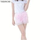 Women Shorts Vintage Mid Cotton Multilayer Deporte Polyester Plus Size Vintage Skirt Party Lace Fema