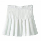 Casual Korean Pleat Lolita Sexy Summer Women Skirts High waist Skater Black White Purple School Girl