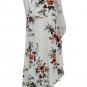 Women White Irregular Long Skirt 2017 Summer Boho Vintage Floral Print Side Slit Wrap Maxi Skirt Gir
