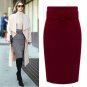 New Fashion Autumn Winter Style 2017 Cotton Plus Size High Waist Saias Femininas Casual Midi Pencil 