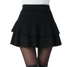 High Waist Black Skirts Shorts A Line All Match Solid Faldas Mujer New Autumn Winter Ladies Skirts F