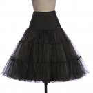Black Pettiskirt Ployester Ruffle Tutu Princess Party Tulle Casual Skirt Petticoat Skirts Ball Gown 