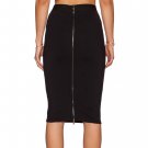 FANALA OL Skirts Women 2018 Slim Fitted Pencil Skirt Knee Length High Waist Straight Women Back Zipp