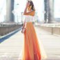 2017 New Long Maxi Chiffon Skirts Women High Waist Skirts Ladies Elegant Floor Length Pleated Full S