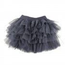 Winniefashions Factory!new 2014 Black Color Cotton Tulle Skirt Baby Girl Skirts Toddler Kids Skirts 