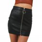 Office Lady IntellectualSexy Metal Ring Zipper Bag Hip Tight Skirt Women Girls Pencil Empire Skirt