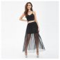 Sexy Ankle Length One Layer Balck Tulle Lady Skirt Very Without Underskirt High Quality A Line Women