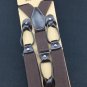 2017 Fashion Solid Color Suspenders Men Clips-on Braces Vintage Mens Suspender For Trousers Husband