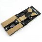 2017 Fashion Solid Color Suspenders Men Clips-on Braces Vintage Mens Suspender For Trousers Husband