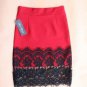 New 2017 Spring Women Skirt Lace Stretch Office Stretch Black Pencil Skirts KB655
