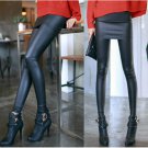 WKOUD New Fashion Leather Skirt Leggings Women\'s Sexy Pencil Pants Autumn Footless Leggings With Sk