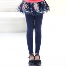Fashion New Lace Floral Girl Leggings with Skirt Skinny Girls Pants Spring Autumn Girls Skirt Leggin