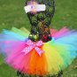 Cute Girls Pink Tutu Skirts Baby Handmade Tulle Pettiskirt with Polka Dots Headband Kids Ballet Danc