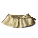 New 2017 Fashion Gold Women PU leather Belt Ruffled Skirt Belts For Women Cummerbund Decoration Cors