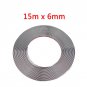 6mm-8mm x15M Universal Car Body Kit Side Skirt PVC Chrome Anti-Collision Strip Auto Window Moulding