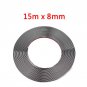 6mm-8mm x15M Universal Car Body Kit Side Skirt PVC Chrome Anti-Collision Strip Auto Window Moulding