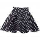 Girl Skirts Black White Dots Elastic Knitting Short Skirt Princess Tutu Skirts Girls Kids Jacquard P