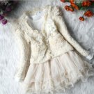 Anlencool baby girl Coat free Shipping Spring Girl Skirt Suit Bear Kids New Korean Ladies Lace Jumps
