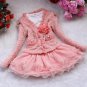 Anlencool baby girl Coat free Shipping Spring Girl Skirt Suit Bear Kids New Korean Ladies Lace Jumps