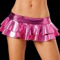 Young Girls Sexy Wet Look Latex Skirts Women Pole Dancing Club Wear Short Skirts Patent Leather Micr
