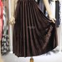 Women Long Metallic Silver Maxi Pleated Skirt Midi Skirt High Waist Elascity Casual Party Skirt