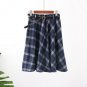 New Plaid Skirt Women Long A-Line Skirt British Style Woolen Plaid Skirts Kilt Winter Vintage Wool T