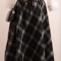 New Plaid Skirt Women Long A-Line Skirt British Style Woolen Plaid Skirts Kilt Winter Vintage Wool T