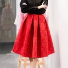 New Faldas 2017 Summer Style Vintage Skirt High Waist Work Wear Midi Skirts Womens Fashion American 
