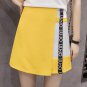 Summer Chiffon Skirts 2017 Korean Fashion Style Women Patchwork Letter Printed Skirts Female A-line 