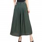 New Plus size Summer fashion Women solid Wide Leg Loose cotton Dress Pants Female Casual Skirt Trous