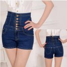 2015 new women\'s summer plus size denim cowboy hot shorts woman high waist slim hip jeans shorts S-