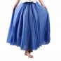 Women Summer Long Skirts Linen Cotton Elastic Waist Pleated Maxi Skirts Beach Boho Vintage Skirts S3