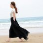 2017 New 8 m long put on a large half-length pleated mopping chiffon skirts Women Spring Autumn Sum