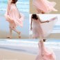 2017 New 8 m long put on a large half-length pleated mopping chiffon skirts Women Spring Autumn Sum