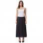 Fashion Cotton Long Skirts Womens Floor Length Pleated Autumn Maxi Skirt High Waist Stretch Casual B