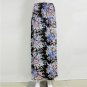 Boho Shirred Waist Long Maxi Skirt Women Vintage Floral Print Front Split Skirts Gilrs Beach Skirt S