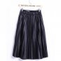 PU Leather Skirt Hot Explosion Models Retro Big Swing Pleated Skirt High Quality Skirts Fall 2017 Fa